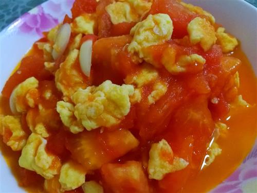 柿子炒鸡蛋的做法