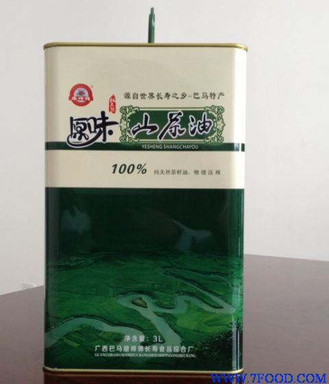 纯山茶油原生态高品质山茶油铁罐装3L