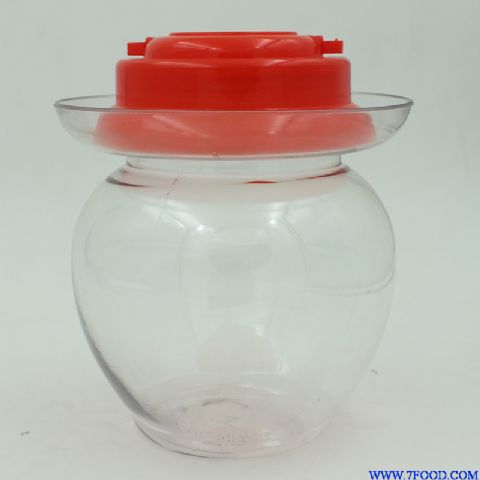 专利环槽塑料泡菜坛子瓶