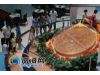 海南海口：可供1万余人食用的巨大月饼亮相
