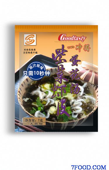 冻干紫菜虾皮蛋花汤