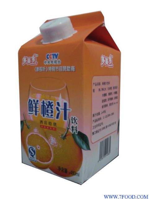 多美多橙汁饮料（屋顶包）