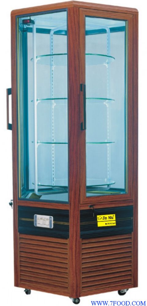 六面玻璃旋转展示冷柜