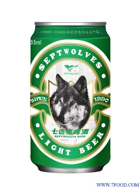 七匹狼绿狼易拉罐