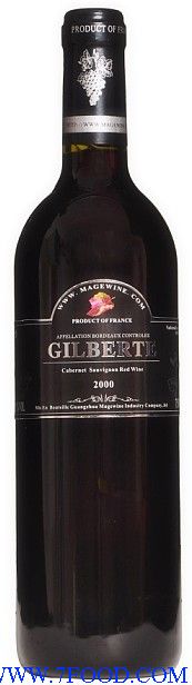 法国吉栢特2000干红葡萄酒