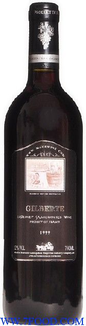 法国吉栢特1999干红葡萄酒