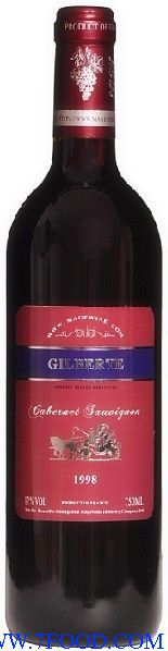 法国吉栢特1998干红葡萄酒