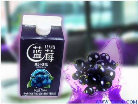 500ml野生蓝莓汁(锡纸屋顶包）