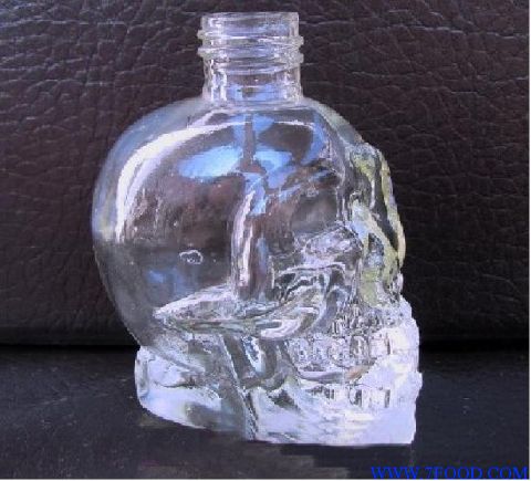 骷髅玻璃瓶