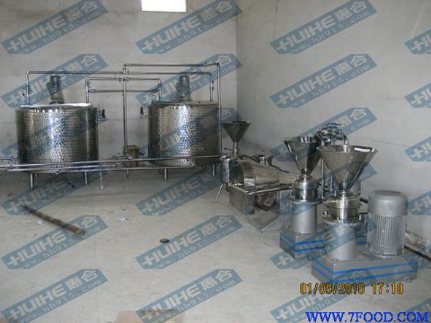 豆奶生产线磨浆工段