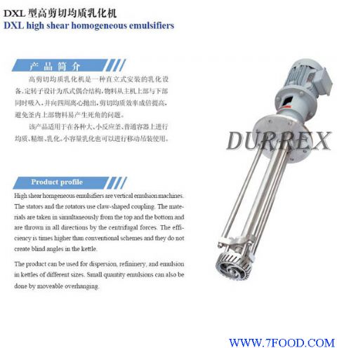 DXL高剪切均质乳化泵