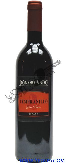 西班牙进口红酒奥兰朵丹魄尼罗干红葡萄酒Tempranillo2009