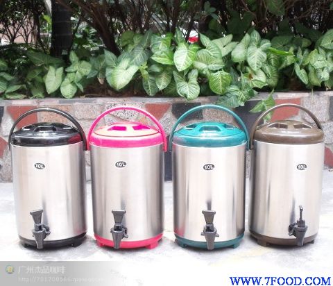 生产批发奶茶不锈钢保温桶树脂保温桶