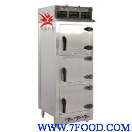 不锈钢厨具蒸品设备中式快餐厨具三门蒸汽柜