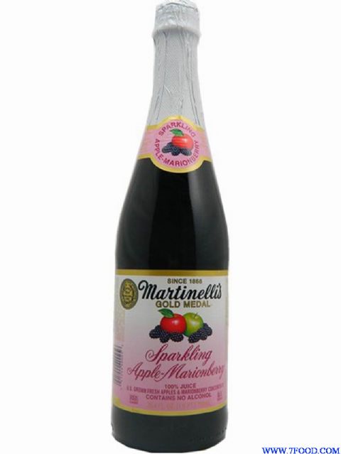 美国进口果汁起泡苹果黑莓汁饮料果酒香槟