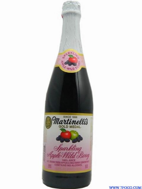 美国进口起泡苹果野生草莓汁饮料果蔬汁香槟