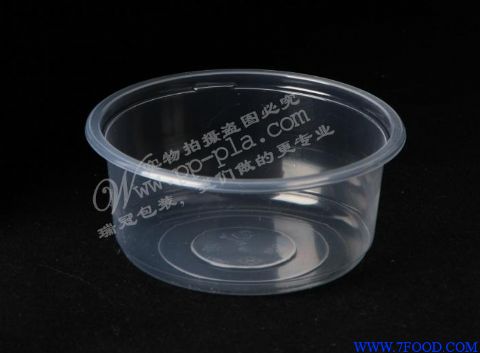 一次性360ml透明平底塑料碗沙拉酸奶甜品小汤碗外卖塑料餐盒