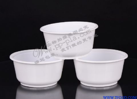 特价一次性M700ml白色塑料圆碗防烫汤面粥碗