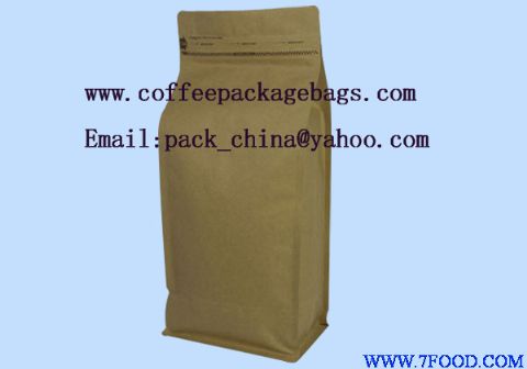 深圳专业生产平底拉链咖啡袋