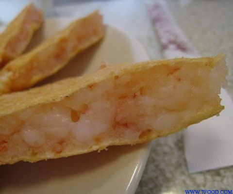 台湾特色小吃食材月亮虾饼