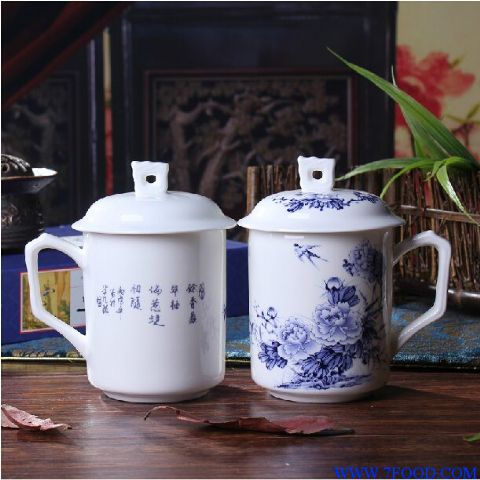会议礼品陶瓷茶杯定做厂家