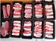 上海生产冷鲜肉托盘打包包装机