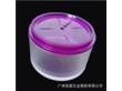 厂销紫色ps塑料圆形透明塑料肥皂盒化妆用品包材代加工广州厂家（圆形香皂盒）